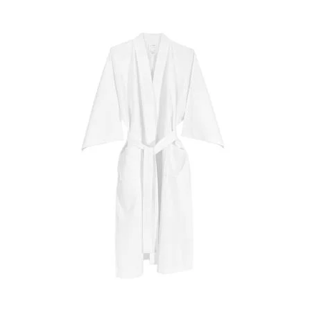 ชุดคลุมอาบน้ำ HOME LIVING STYLE WAFFLE SIZE L สี WHITE